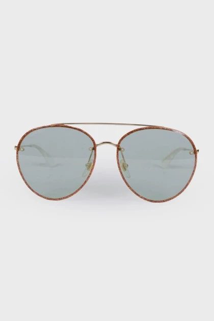Glitter frame sunglasses