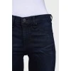 Dark blue skinny jeans with scapes