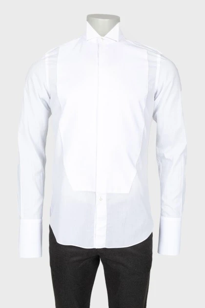 Men's white classical shirts