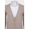 Light gray wool jumpsuit