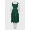 Dress with green lace