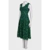 Dress with green lace