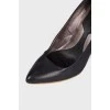 Black spiked heels 