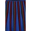 Skirt with embroidered wavy lines