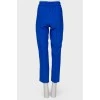 Blue elasticated trousers with stripes