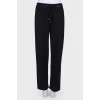 Loose knitted trousers