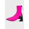 Textile pink shoes