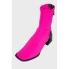 Textile pink shoes