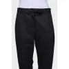 Regular fit trousers with tag