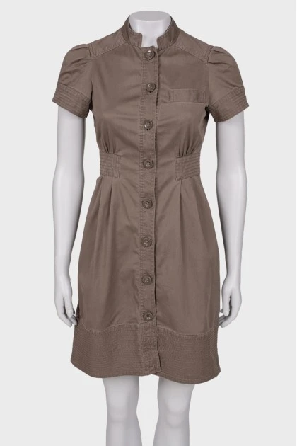Fitted button-down dress