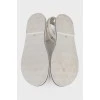 White rubber sandals
