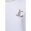 T-shirt with sequin logo