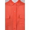 Coral shirt with pockets