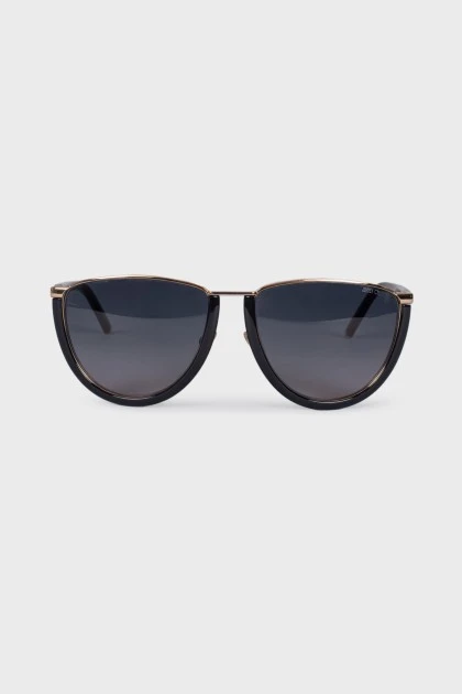 Black and Gold Sunglasses ChangeClear