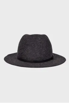 Charcoal wool hat