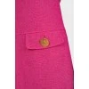 Pink tweed dress