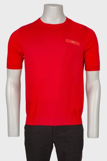 Men's red T-shirt