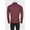 Men's long-sleeve knitted polo