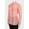 Pink shirt with pocket