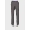 Men's grey classic trousers