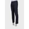 Men's black and blue trousers