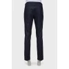 Men's black and blue trousers