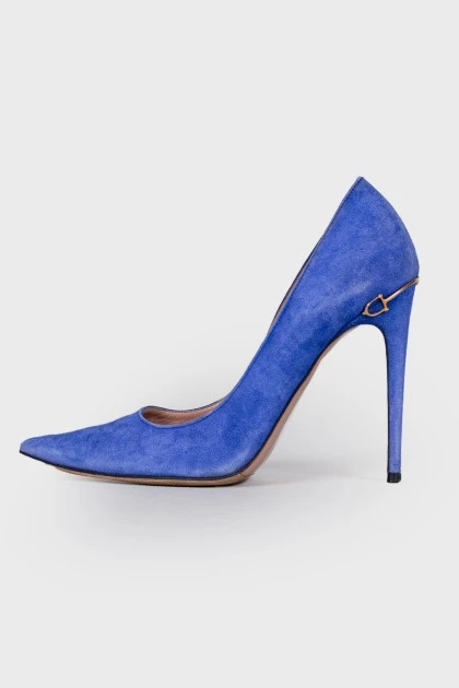 Light blue stiletto heels shoes