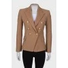 Beige jacket with chunky buttons