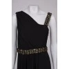 Black maxi dress with rhinestones