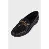 Leather tassel loafers
