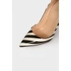 So Kate shoes in striped print