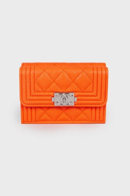 Caviar Quilted Boy Flap Wallet