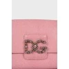 Pink Millennials bag with gold chain