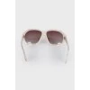 White textured sunglasses