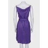Purple wrap dress