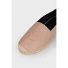 Jute leather espadrilles with tag