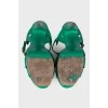 Green sandals Tribute 