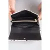 Polka dot leather wallet