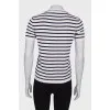 Silk striped T-shirt