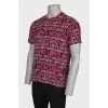 Men's T-shirt with branded print
