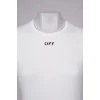 White fitted T-shirt with tag