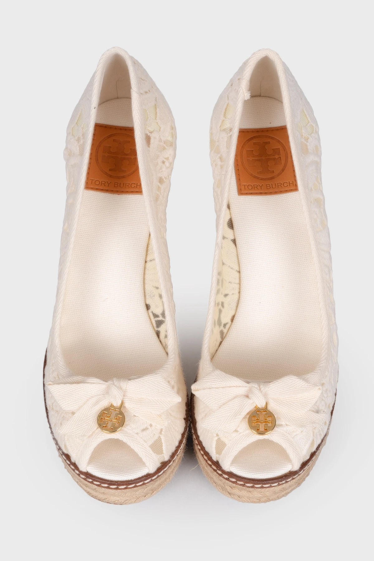 Tory Burch Sandals with lace wedges - ReOriginal