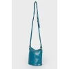 Turquoise bag with chain handle