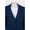 Blue cardigan with pockets