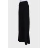 Wide leg flared trousers with tag