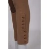 Pants with leather inserts