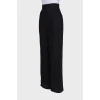 Linen black trousers