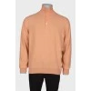 Men's cashmere orange sweater