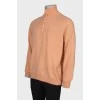 Men's cashmere orange sweater