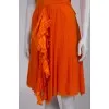 Orange dress with ruffles